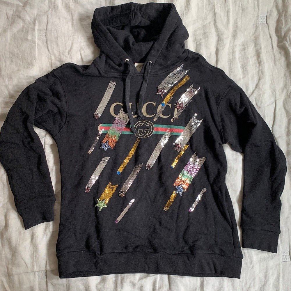 GUCCI Shooting Stars pullover hoodie